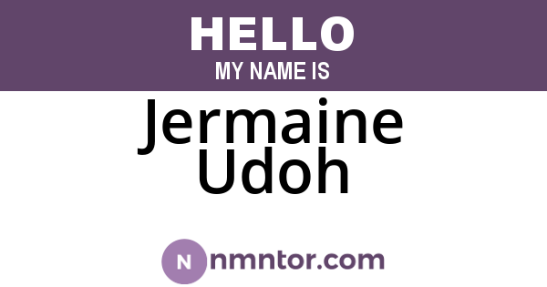 Jermaine Udoh