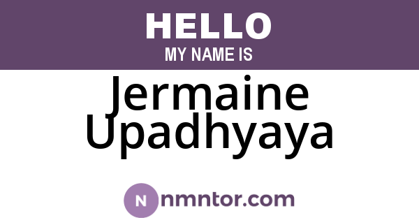 Jermaine Upadhyaya