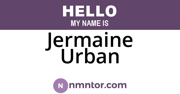 Jermaine Urban