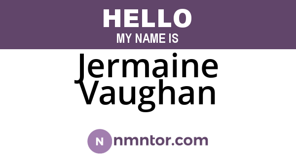 Jermaine Vaughan