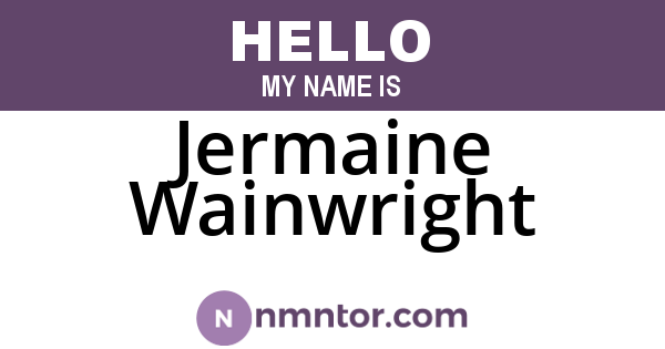 Jermaine Wainwright
