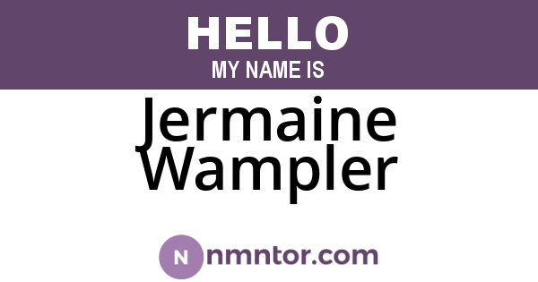 Jermaine Wampler