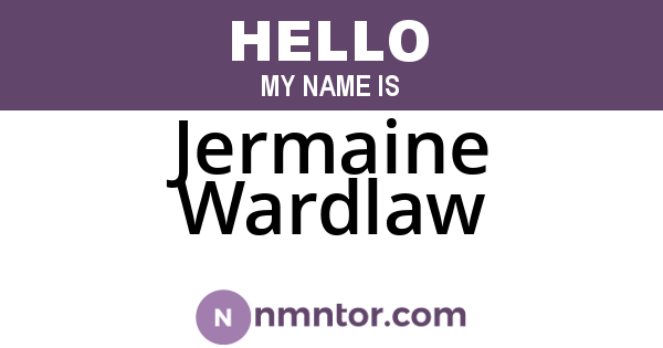 Jermaine Wardlaw