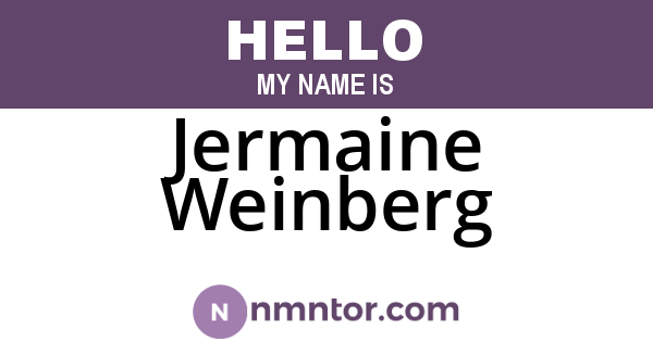 Jermaine Weinberg