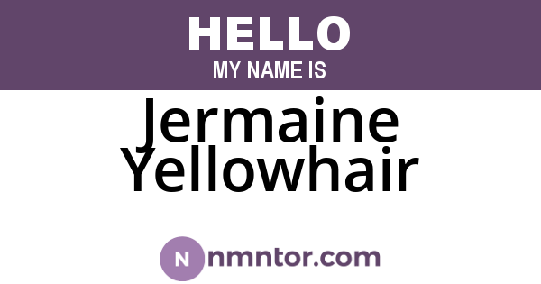 Jermaine Yellowhair