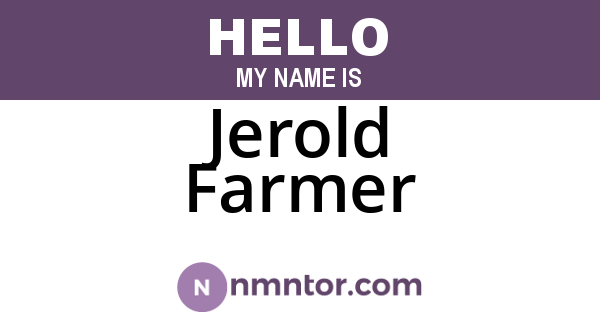 Jerold Farmer