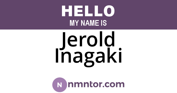 Jerold Inagaki