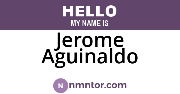 Jerome Aguinaldo