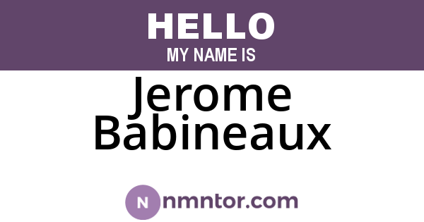 Jerome Babineaux