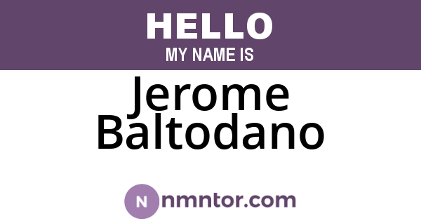 Jerome Baltodano