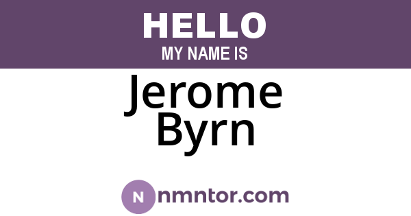Jerome Byrn