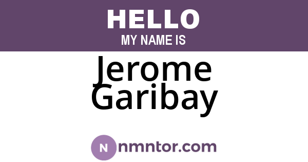 Jerome Garibay