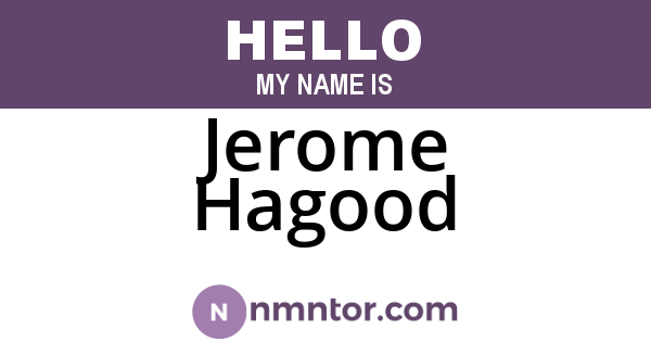 Jerome Hagood