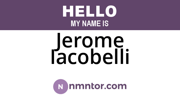 Jerome Iacobelli