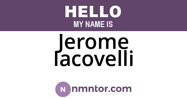 Jerome Iacovelli