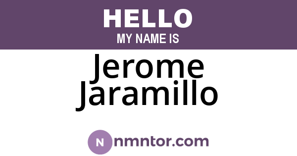 Jerome Jaramillo