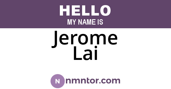 Jerome Lai