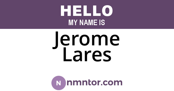 Jerome Lares
