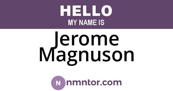 Jerome Magnuson