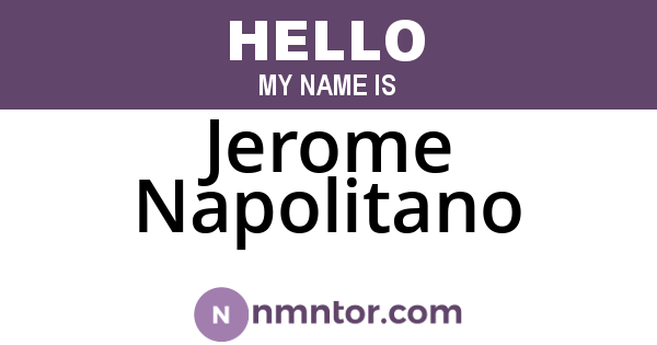 Jerome Napolitano