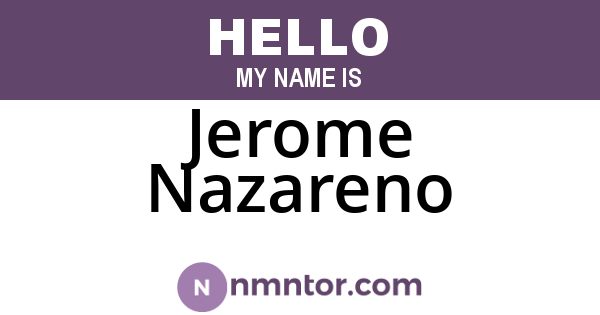 Jerome Nazareno
