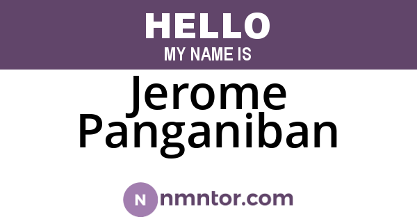 Jerome Panganiban