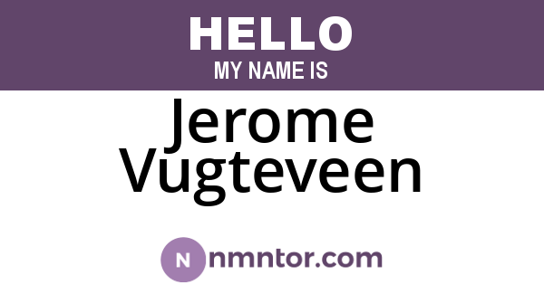 Jerome Vugteveen