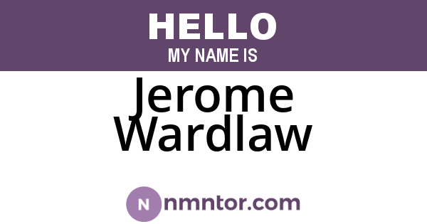 Jerome Wardlaw