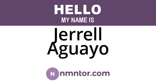 Jerrell Aguayo