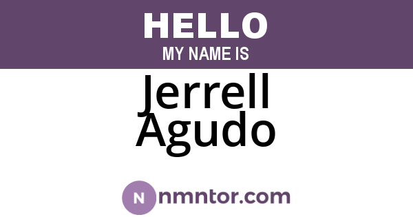 Jerrell Agudo