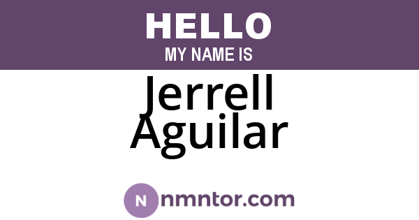 Jerrell Aguilar