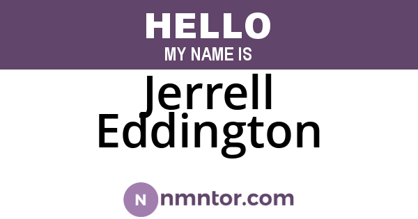 Jerrell Eddington
