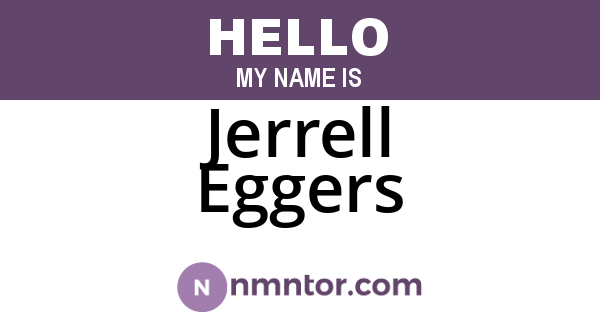 Jerrell Eggers