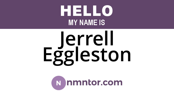 Jerrell Eggleston