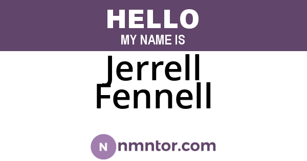 Jerrell Fennell