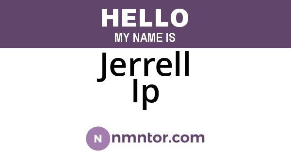 Jerrell Ip