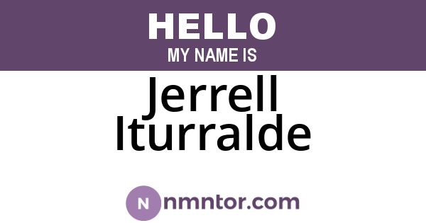 Jerrell Iturralde