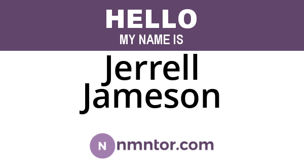 Jerrell Jameson
