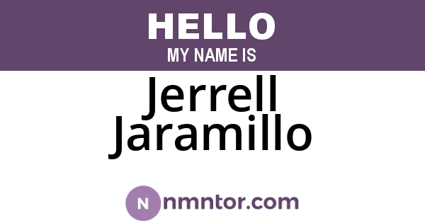Jerrell Jaramillo