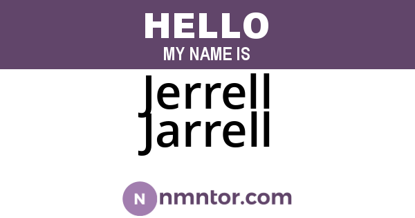 Jerrell Jarrell