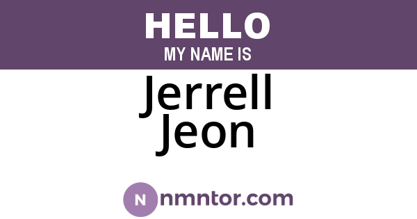 Jerrell Jeon