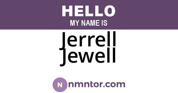 Jerrell Jewell