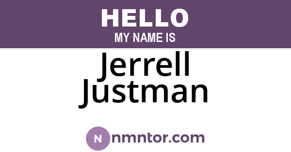 Jerrell Justman