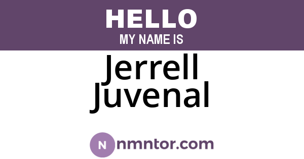 Jerrell Juvenal