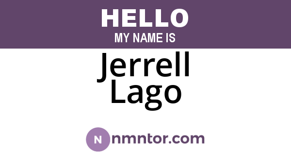 Jerrell Lago
