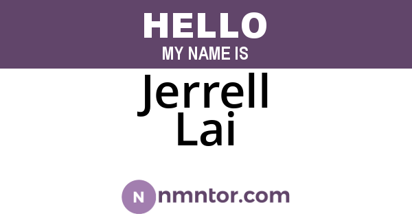 Jerrell Lai