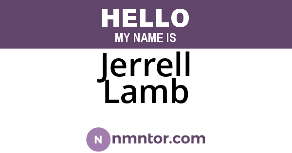 Jerrell Lamb