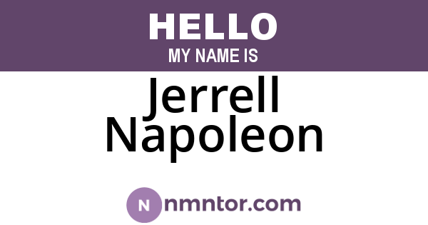 Jerrell Napoleon