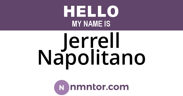 Jerrell Napolitano