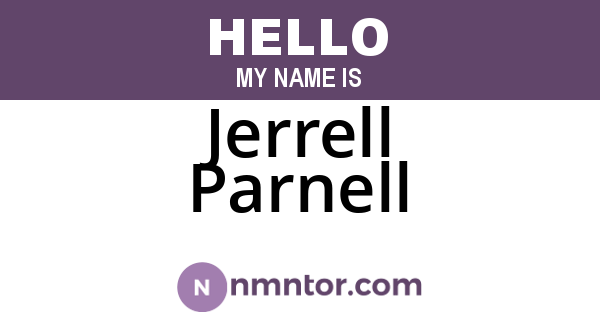 Jerrell Parnell